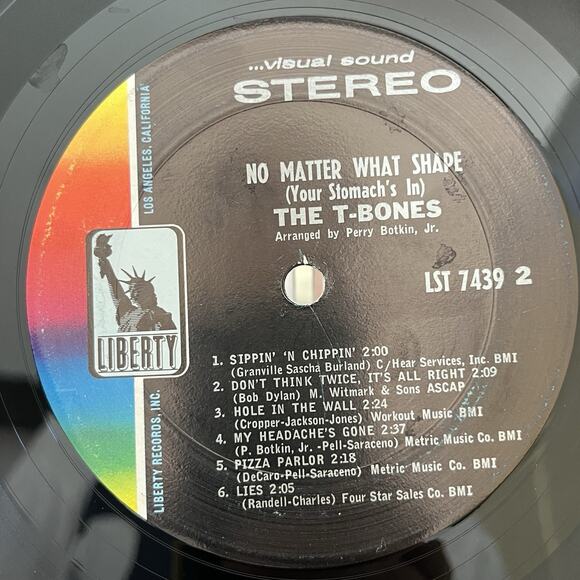 The T-Bones No Matter What Shape (Your Stomach's In) LP 1966 Liberty LST 7439 - Picture 6 of 10